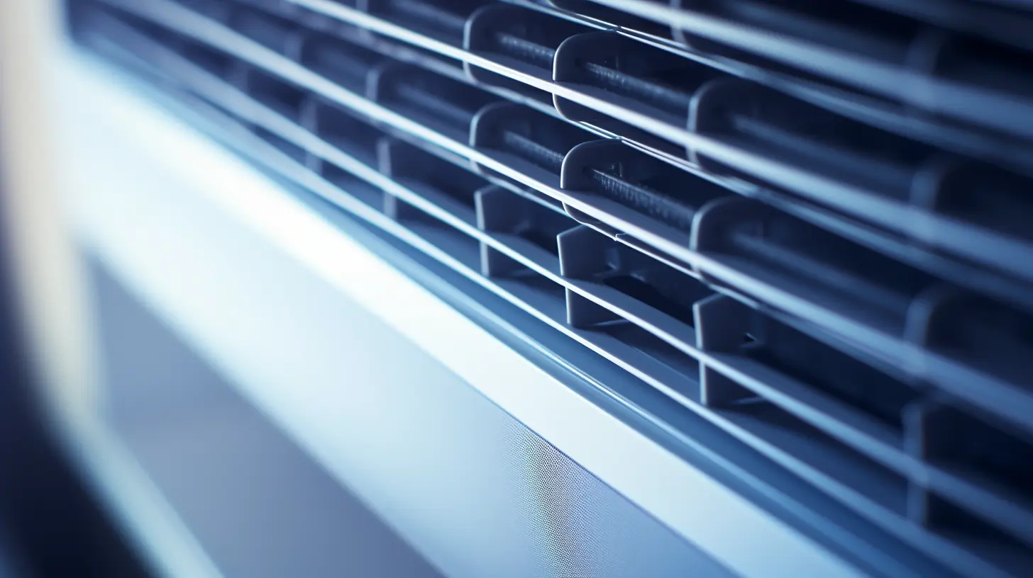Close up photo of an air conditioner
